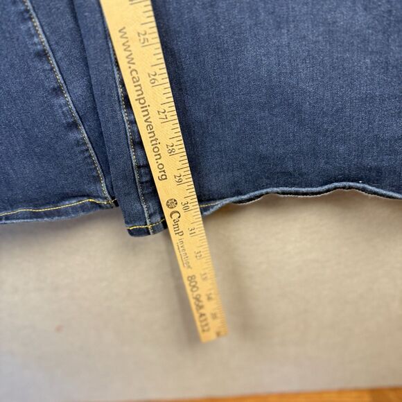 Betabrand Jeans Womens 2XL Tall/Long Blue Denim Pull On Bootcut Flare Stretch - Picture 6 of 8